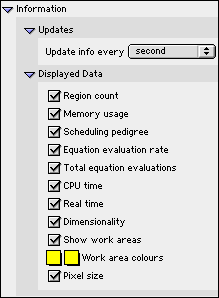 View Window Information Preferences